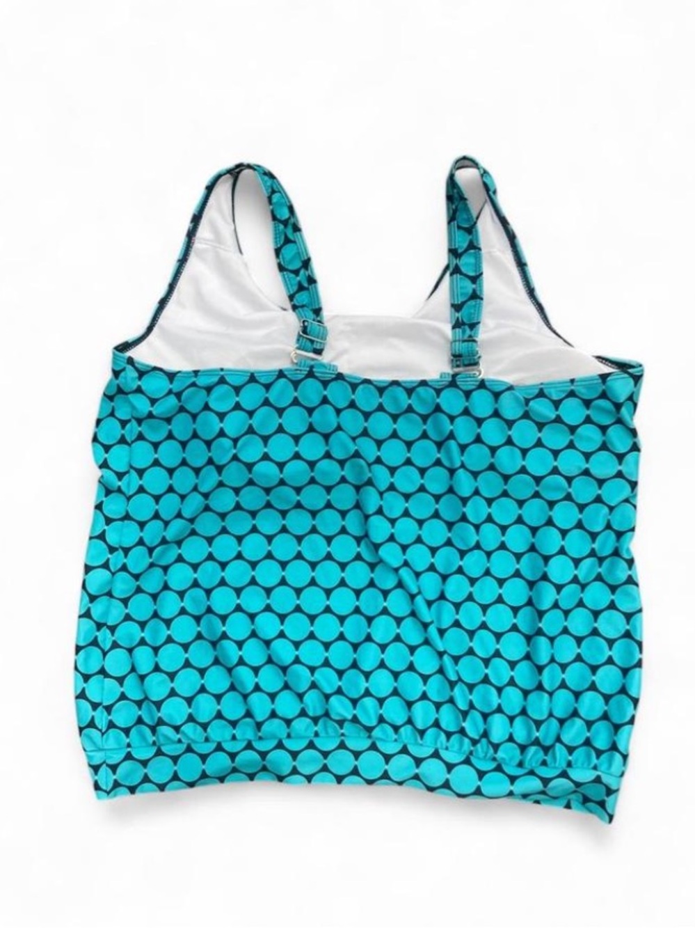 Blue Polka Dot Tankini Top - Brand Unspecified - Picture 5 of 7